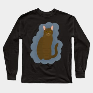 Brown Tabby Cat Long Sleeve T-Shirt